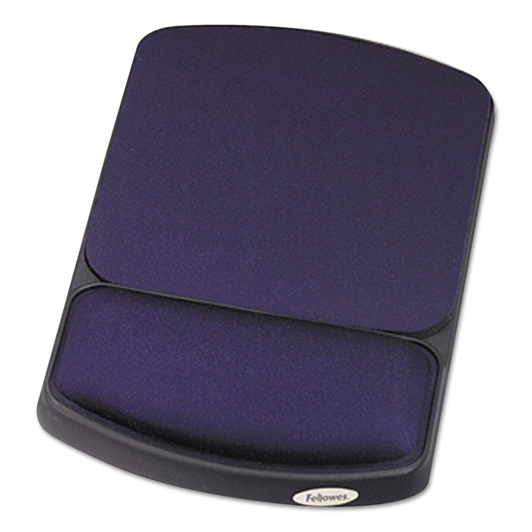 Picture of Gel Mouse Pad w/Wrist Rest, 6 1/4 x 10 1/8, Sapphire/Black