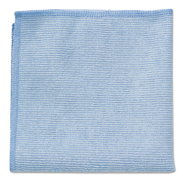 Picture of Microfiber Cleaning Cloths, 16 X 16, Blue, 24/Pack