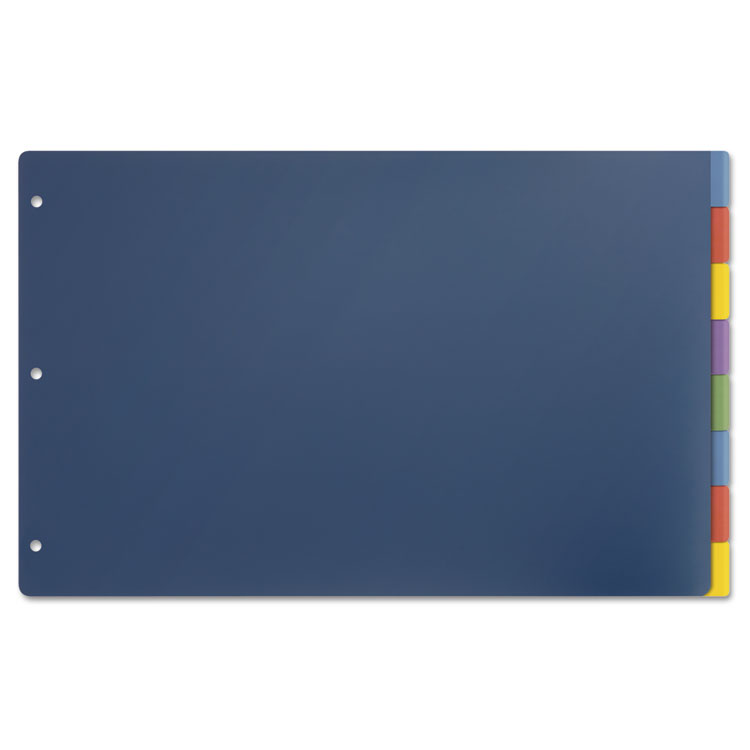 Picture of Tabloid-Size Poly Index Divider, 8-Tab, Multicolor Colors