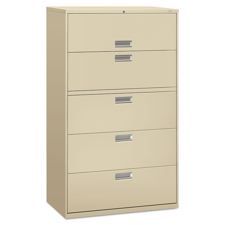 Picture of 600 Series Five-Drawer Lateral File, 42w x 19-1/4d, Putty