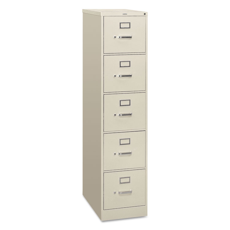 Picture of 310 Series Five-Drawer, Full-Suspension File, Letter, 26-1/2d, Light Gray