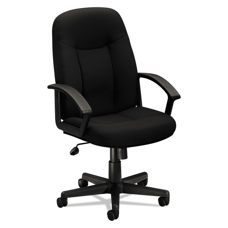 Picture of VL601 Series Executive High-Back Swivel/Tilt Chair, Black Fabric & Frame