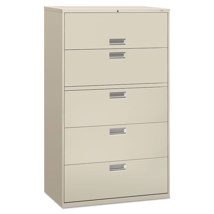 Picture of 600 Series Five-Drawer Lateral File, 42w x 19-1/4d, Light Gray