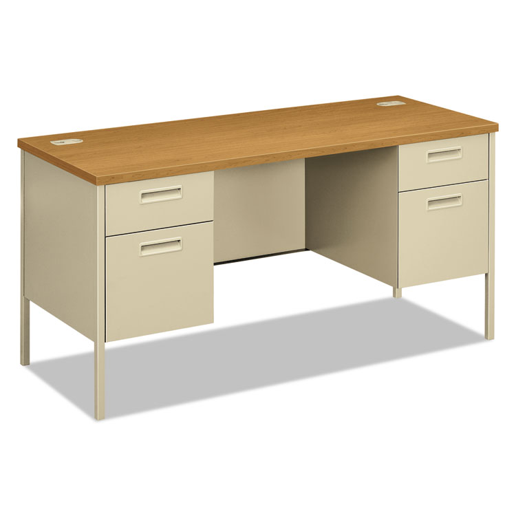 Picture of Metro Series Kneespace Credenza, 60w x 24d x 29 1/2h, Harvest/Putty