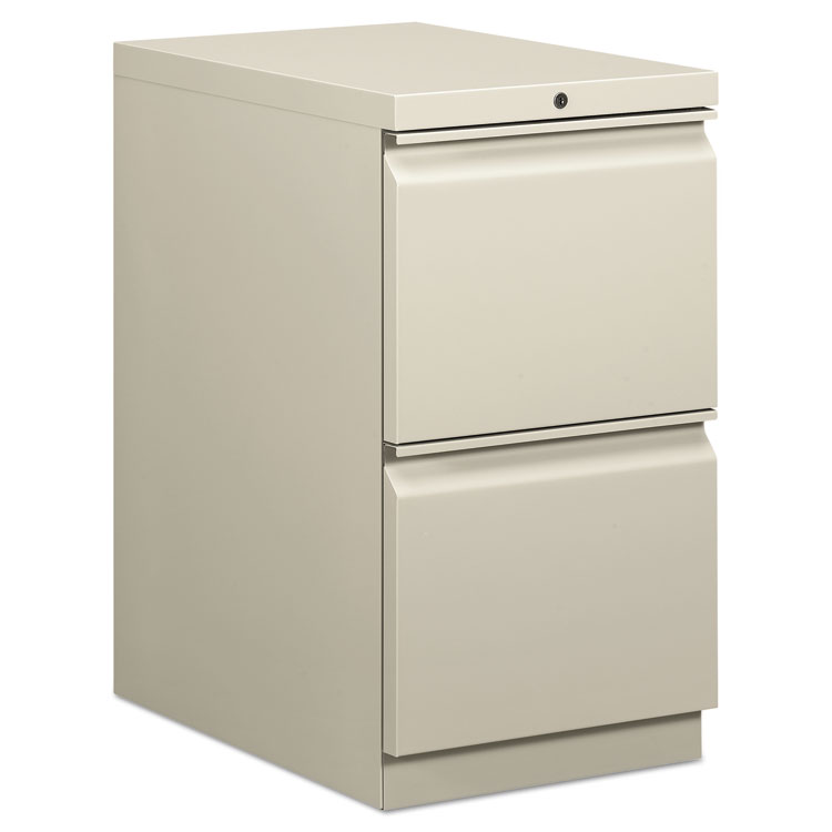 Picture of Efficiencies Mobile Pedestal File w/Two File Drawers, 22-7/8d, Light Gray