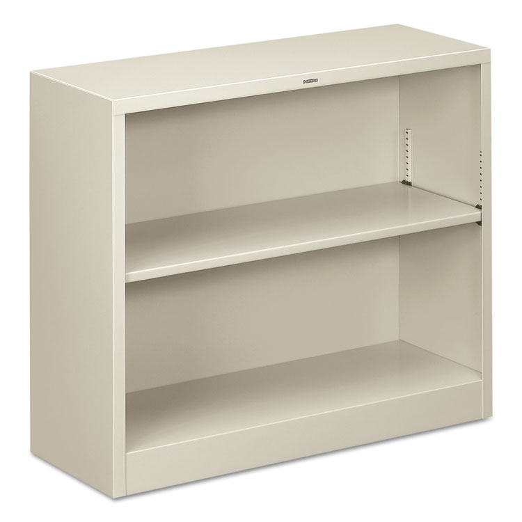 Picture of Metal Bookcase, Two-Shelf, 34-1/2w x 12-5/8d x 29h, Light Gray