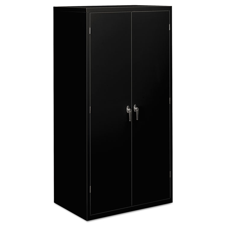 Picture of Assembled Storage Cabinet, 36w x 24-1/4d x 71-3/4h, Black