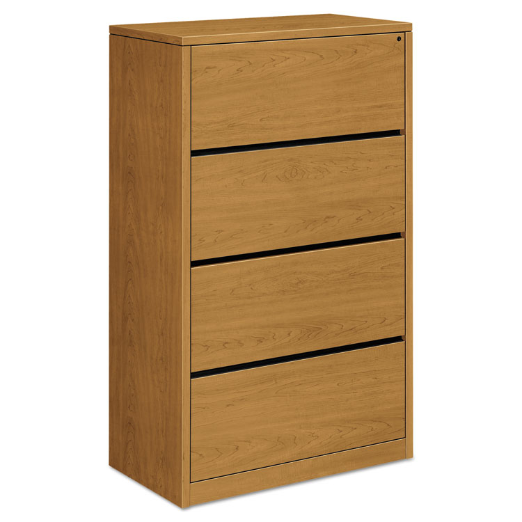 Picture of 10500 Series Four-Drawer Lateral File, 36w x 20d x 59-1/8h, Harvest