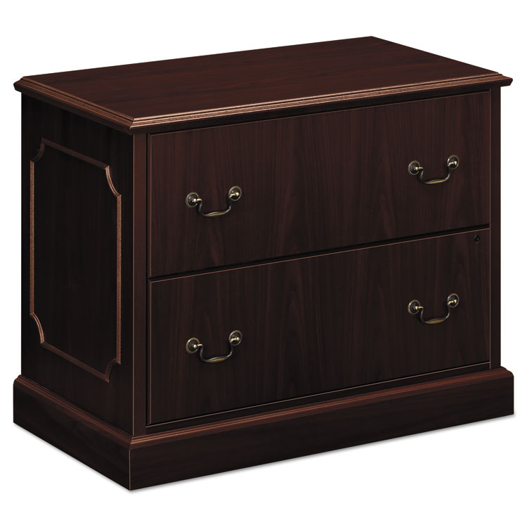 Picture of 94000 Series Two-Drawer Lateral File, 37-1/2w x 20-1/2d x 29-1/2h, Mahogany