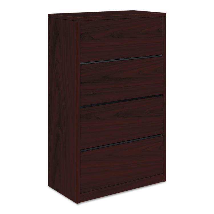 Picture of 10500 Series Four-Drawer Lateral File, 36w x 20d x 59-1/8h, Mahogany