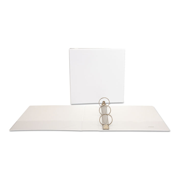 Picture of Deluxe Round Ring View Binder, 2" Capacity, White