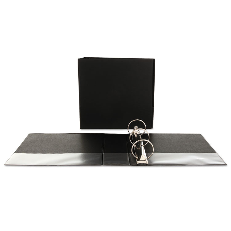 Picture of Economy Non-View Round Ring Binder, 3" Capacity, Black