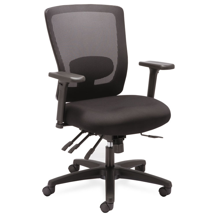 Picture of Alera Envy Series Mesh Mid-Back Multifunction Chair, Black