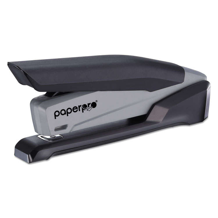 Picture of inVOLVE 20 Eco-Friendly Compact Stapler, 20-Sheet Capacity, Black/Gray