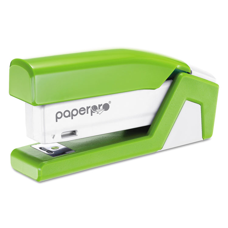 Picture of inJoy 20 Compact Stapler, 20-Sheet Capacity, Green