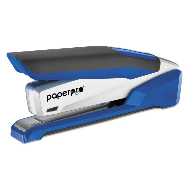 Picture of inPOWER+ 28 Premium Desktop Stapler, 28-Sheet Capacity, Blue/Silver