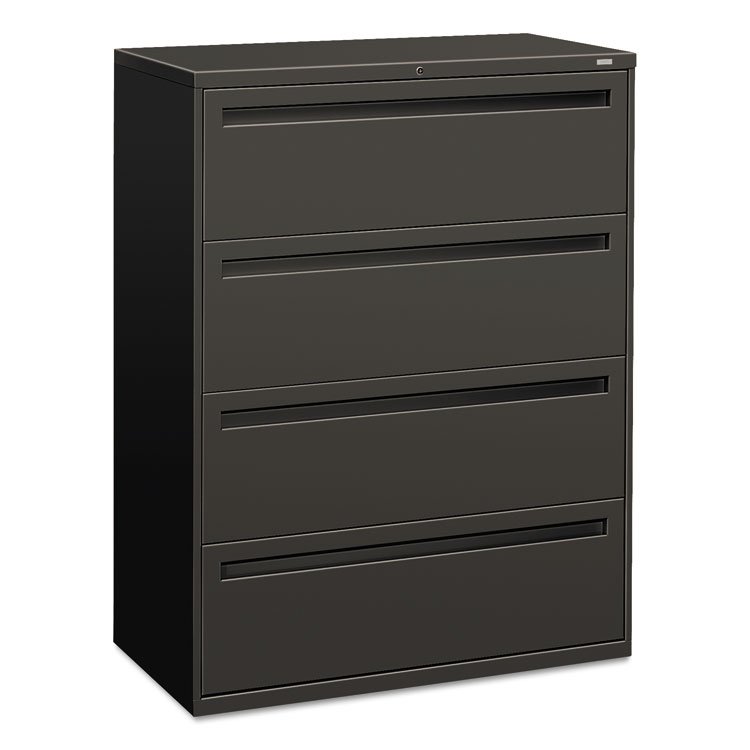 Picture of 700 Series Four-Drawer Lateral File, 42w x 19-1/4d, Charcoal
