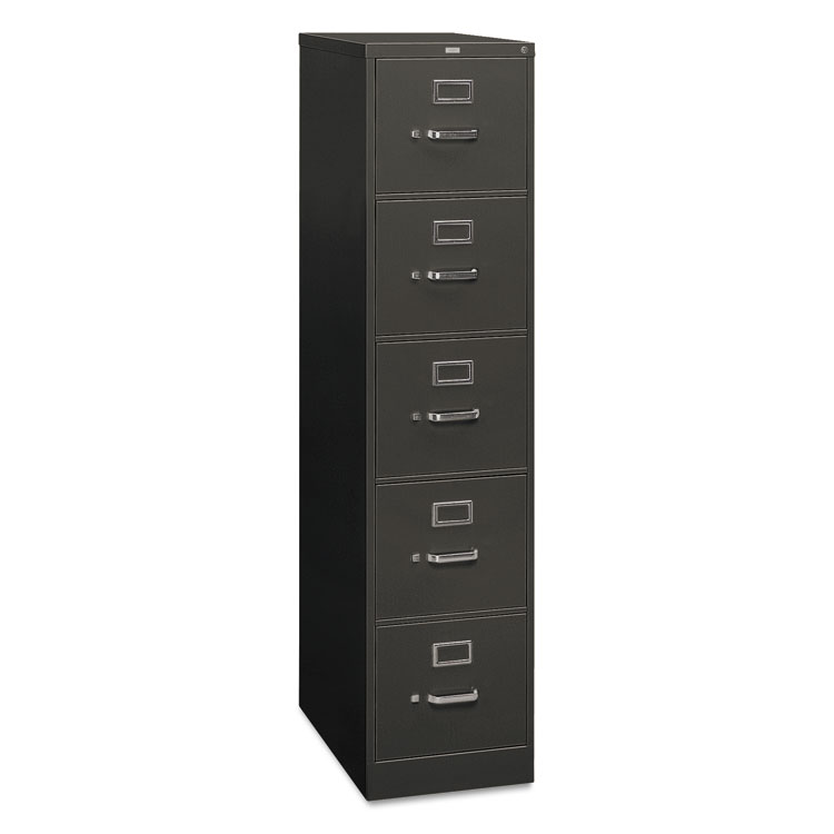 Picture of 310 Series Five-Drawer, Full-Suspension File, Letter, 26-1/2d, Charcoal