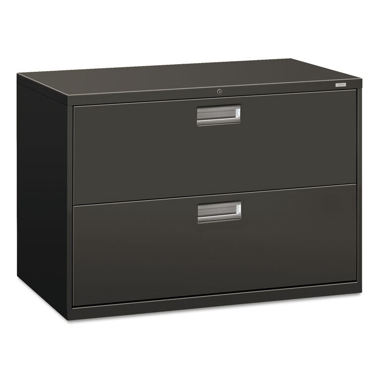 Picture of 600 Series Two-Drawer Lateral File, 42w x 19-1/4d, Charcoal