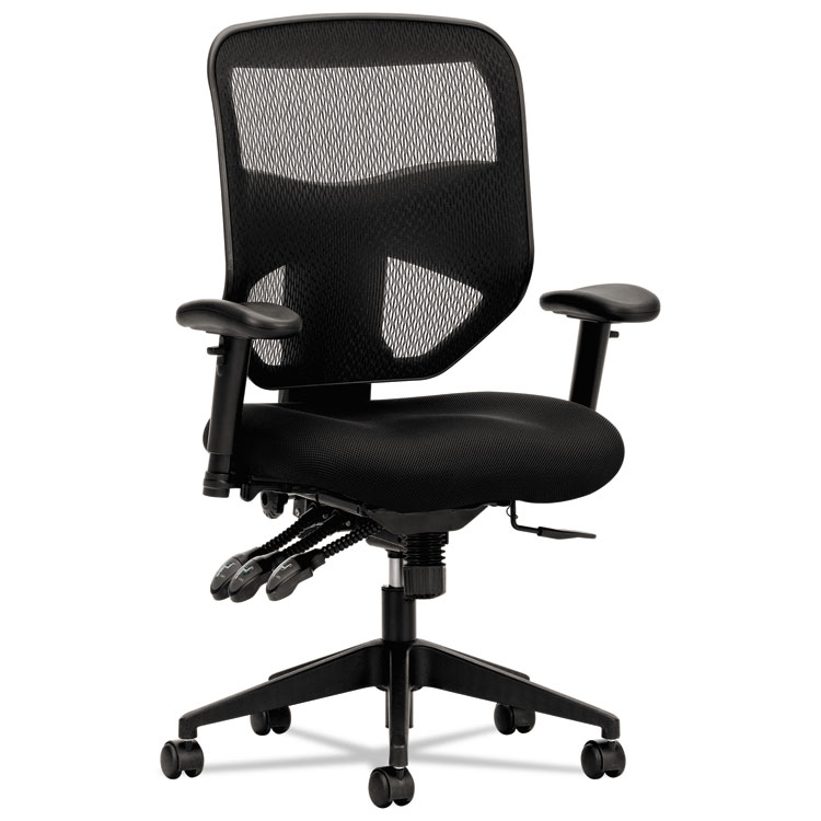 Picture of VL532 Series Mesh High-Back Task Chair, Mesh Back, Padded Mesh Seat, Black