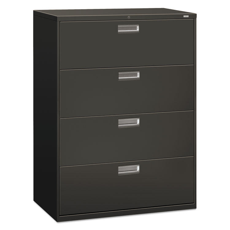 Picture of 600 Series Four-Drawer Lateral File, 42w x 19-1/4d, Charcoal