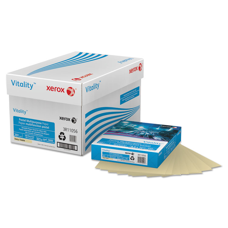 Picture of Vitality Pastel Multipurpose Paper, 8 1/2 x 11, Ivory, 500 Sheets/RM