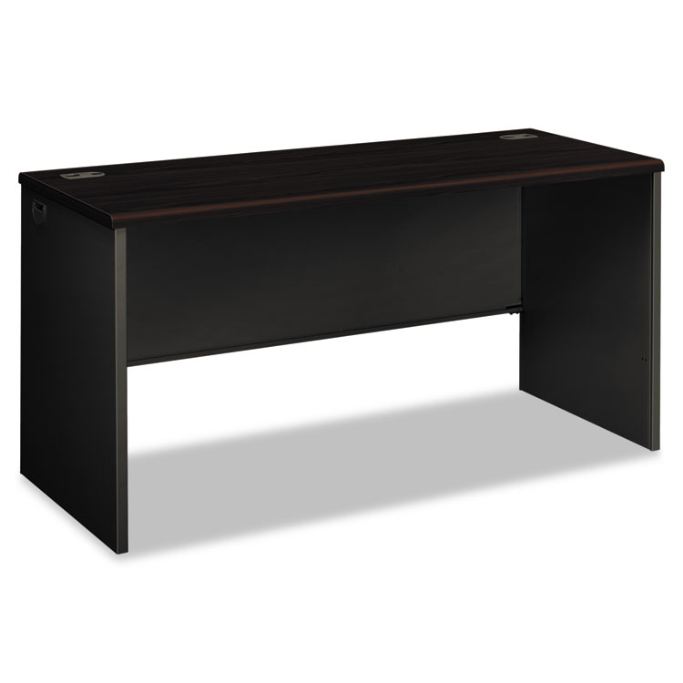 Picture of 38000 Series Desk Shell, 60w x 24d x 29-1/2h, Mahogany/Charcoal
