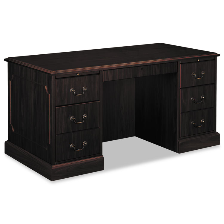 Picture of 94000 Series Double Pedestal Desk, 60w x 30d x 29-1/2h, Mahogany
