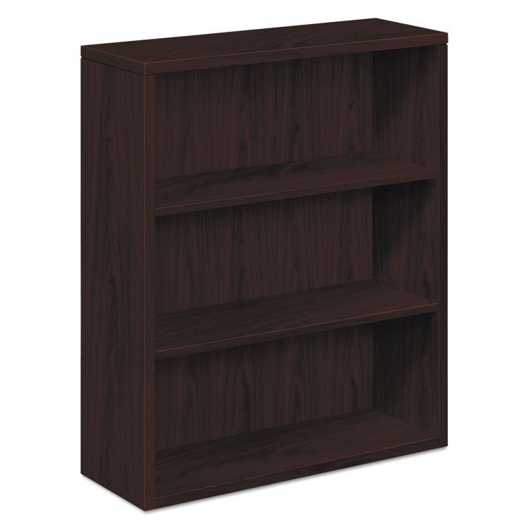 Picture of 10500 Series Laminate Bookcase, Three-Shelf, 36w x 13-1/8d x 43-3/8h, Mahogany