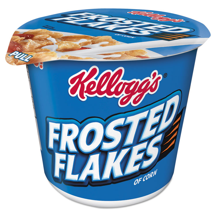 Picture of Breakfast Cereal, Frosted Flakes, Single-Serve 2.1oz Cup, 6/Box