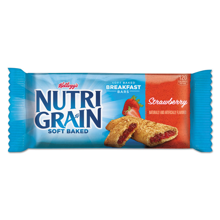 Picture of Nutri-Grain Cereal Bars, Strawberry, Indv Wrapped 1.3oz Bar, 16/Box