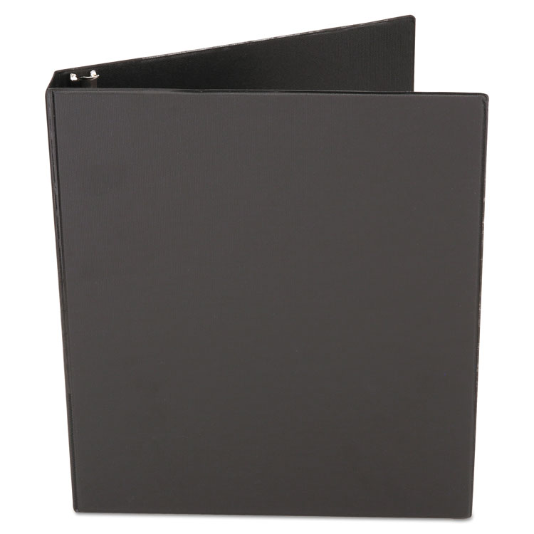 Picture of Economy Non-View Round Ring Binder, 1/2" Capacity, Black