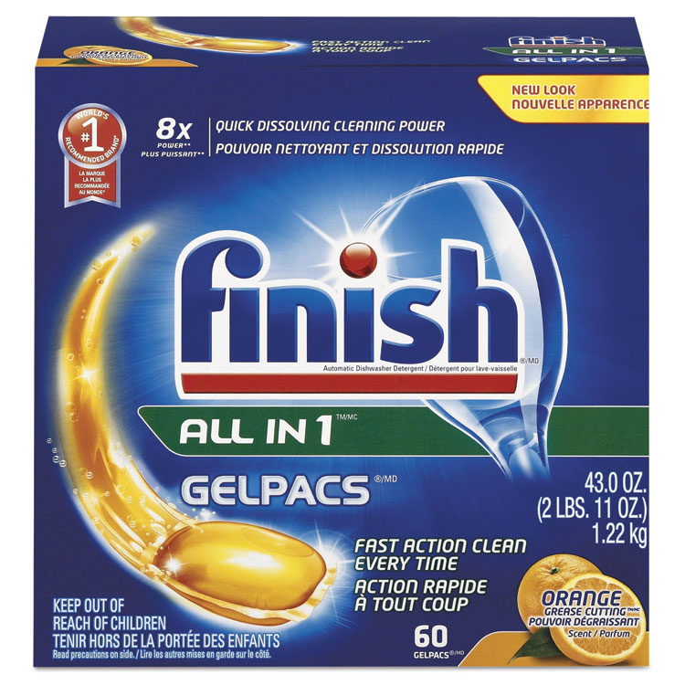 Picture of Dish Detergent Gelpacs, Orange Scent, Box of 60 Gelpacs