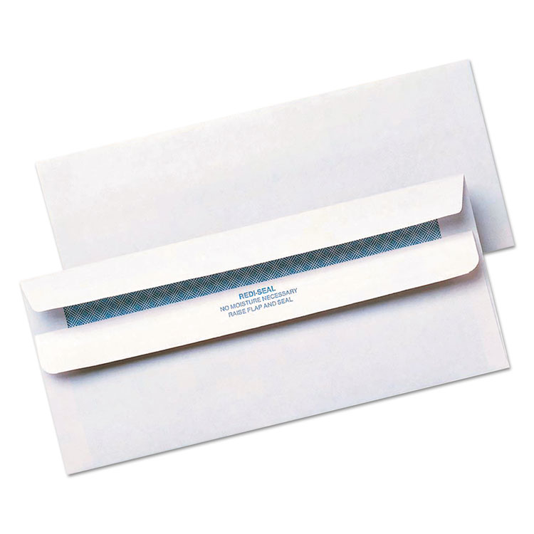 Picture of Redi Seal Envelope, Security, #10, 4 1/8 x 9 1/2, White, 500/Box