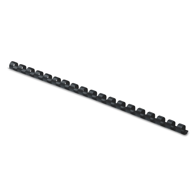 Picture of Plastic Comb Bindings, 5/16" Diameter, 40 Sheet Capacity, Black, 25 Combs/Pack
