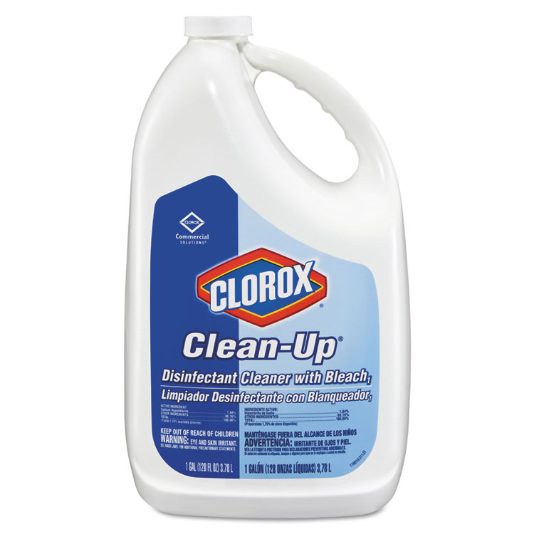 Picture of Clean-Up Disinfectant Cleaner with Bleach, Fresh, 128 oz Refill Bottle, 4/Carton