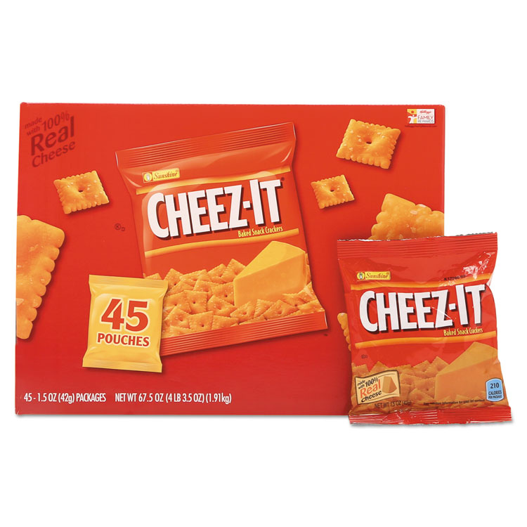 Picture of Cheez-It Crackers, Original, 1.5 Oz Pack, 45 Packs/carton