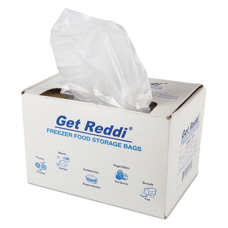 Picture of Get Reddi Freezer Food Storage Bags, .5 Mil, 8 Lb, 27 X 37, Clear, 200/carton