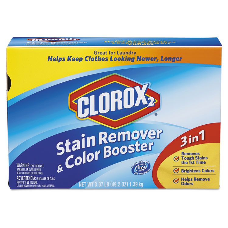 Picture of Stain Remover and Color Booster Powder, Original, 49.2oz Box, 4/Carton