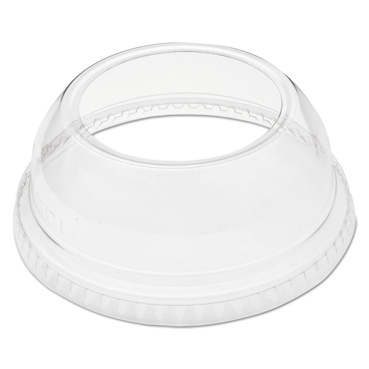 Open-Top Dome Lid for 9-22 oz Plastic Cups, Clear, 1.9