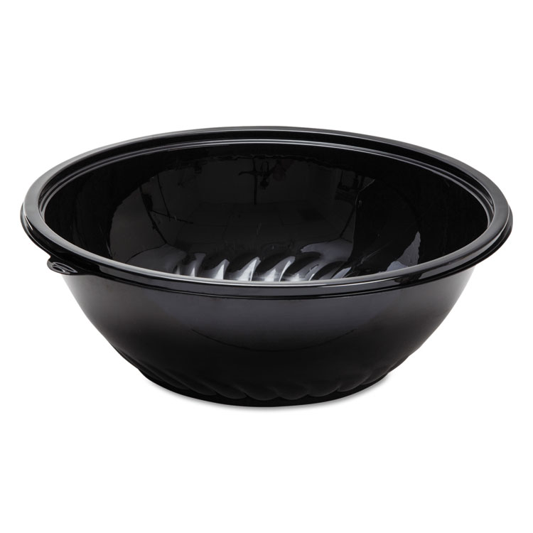 Picture of Caterline Pack N' Serve Plastic Bowl, 320 Oz, Black, 25/case