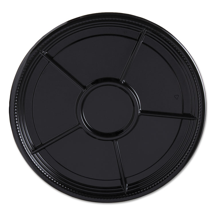 Picture of Caterline Casuals Thermoformed Platters, Pet, Black, 12" Diameter, 25/carton