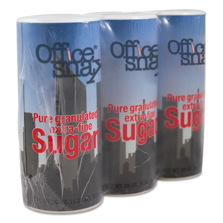 Picture of Reclosable Canister Of Sugar, 20 Oz, 3/pack