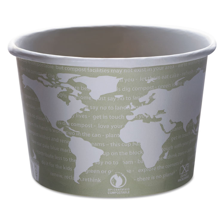 Picture of World Art Renewable & Compostable Food Container - 16oz., 25/pk, 20 Pk/ct