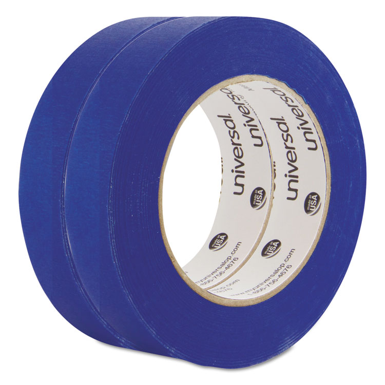 Picture of Premium Blue Masking Tape w/Bloc-it Technology, 24mm x 54.8m, Blue, 2/Pack