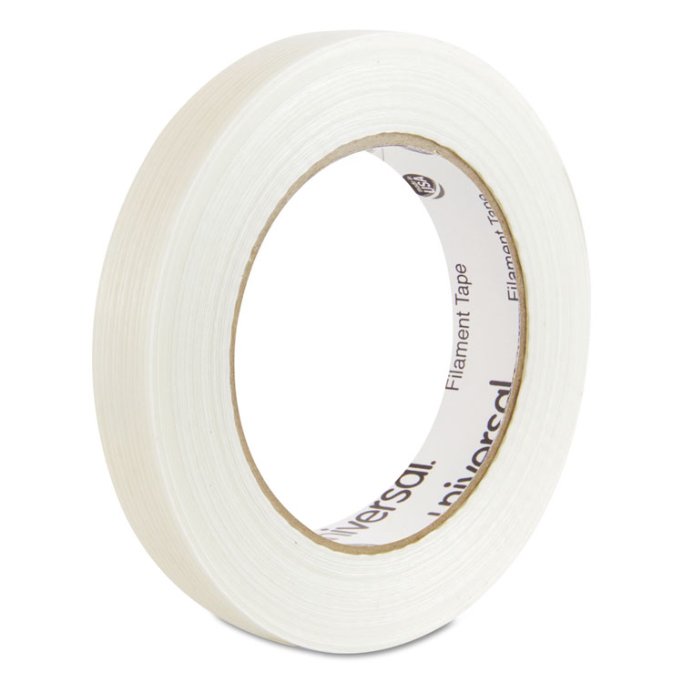 Picture of 110# Utility Grade Filament Tape, 18mm x 54.8m, 3" Core, Clear