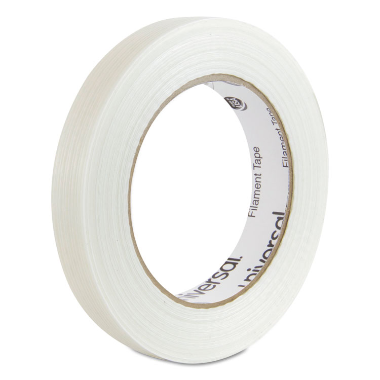 Picture of 165# Medium Grade Filament Tape, 18mm x 54.8m, 3" Core, Clear