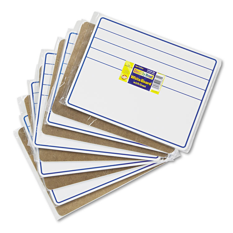 Picture of Student Dry-Erase Boards, 12 x 9, Blue/White, 10/Set