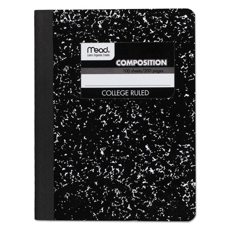 Picture of Composition Book, College Rule, 9 3/4 x 7 1/2, White, 100 Sheets