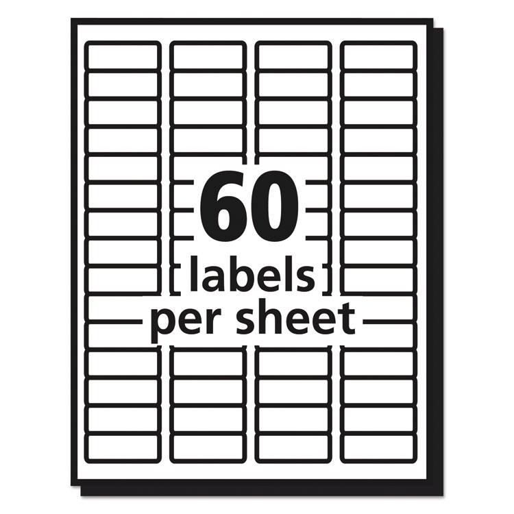 AVE15695 Avery 15695 Matte Clear Easy Peel Mailing Labels W Sure 